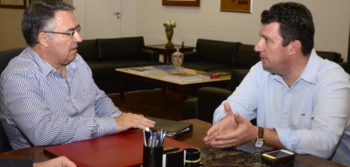 Governador e prefeito se reuniram nesta segunda-feira para tratar dos detalhes (Foto: Jaqueline Noceti SECOM)