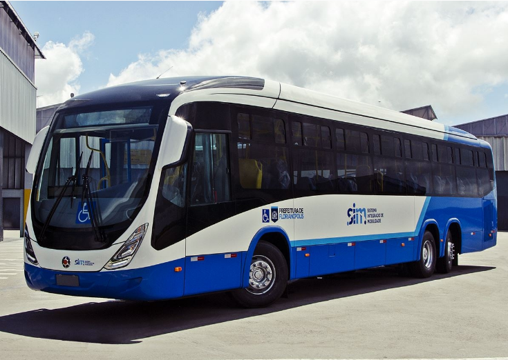 Seis ônibus do novo modelo começarão a circular na etapa inicial - Consórcio Fênix/Divulgação