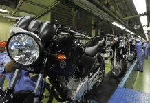 Produção de motos cresce 1,7% e tem melhor 1º bimestre em 15 anos