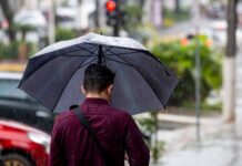 Nova frente fria trará chuvas a Santa Catarina a partir de sexta-feira