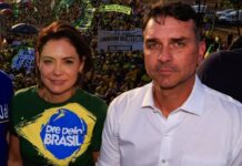 Flávio aguarda Michelle na campanha: ‘Esperando o tempo que for necessário’