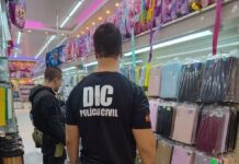 Operação apreende cerca de R$ 1 milhão em mercadorias piratas em loja