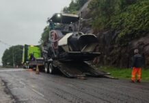 Começam as obras de recapeamento da rodovia Francisco Wollinger em Governador Celso Ramos