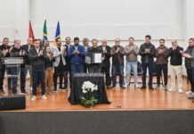 Ordem de serviço para obras de macrodrenagem em Biguaçu é assinada pelo prefeito