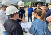 Avançam as obras de reurbanização da orla da Praia Central de Balneário Camboriú
