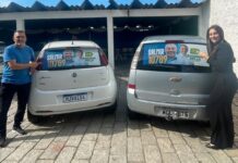 Grupo de Salmir da Silva adesiva mais de 300 carros no 1º dia de campanha